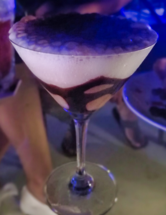 Chocolate Martini cocktail rainforest rooftop bar kanchanburi