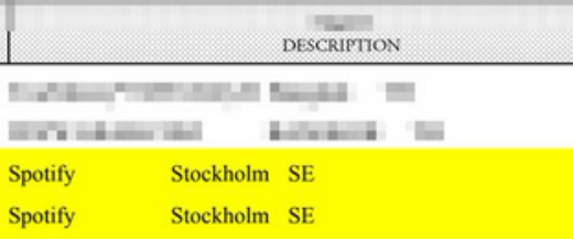 spotify stockholm se fraud transaction